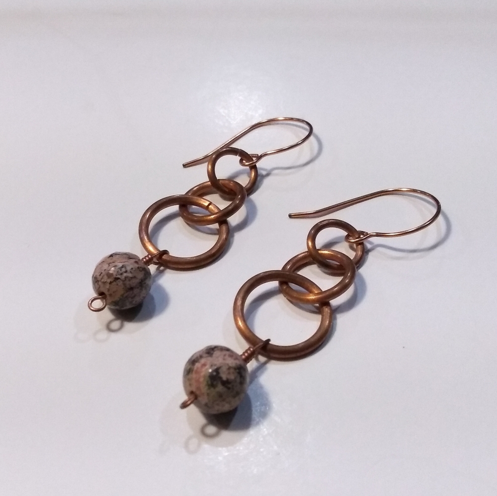 Designer's Collection Copper Earrings.